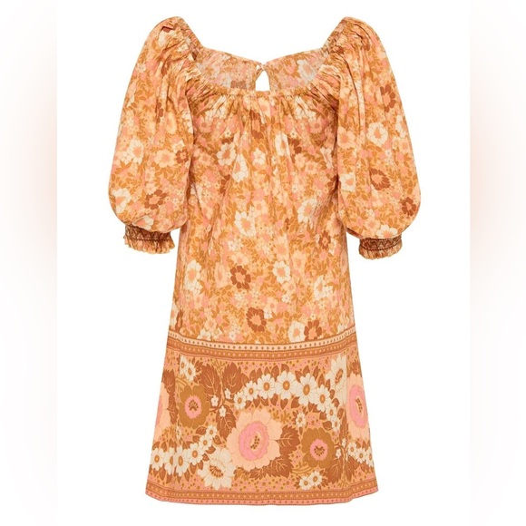 EUC Spell & the Gypsy Collective Peach Anne Tunic Mini Dress - Picture 10 of 16